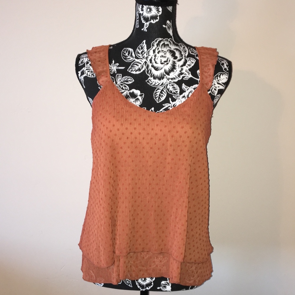 Adorable Tank Top in burnt orange